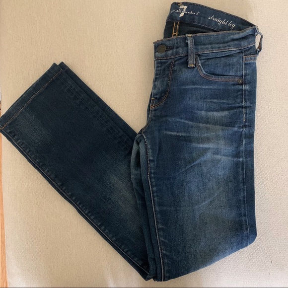 7 for All Mankind Straight Leg Denim - Picture 6 of 6